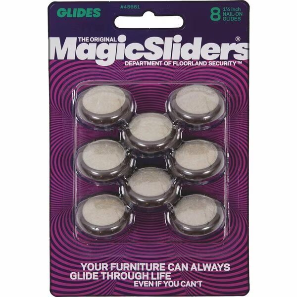 1-1/4 in. Carpet Glide, 8PK, Magic Sliders, Mfr#: 45661